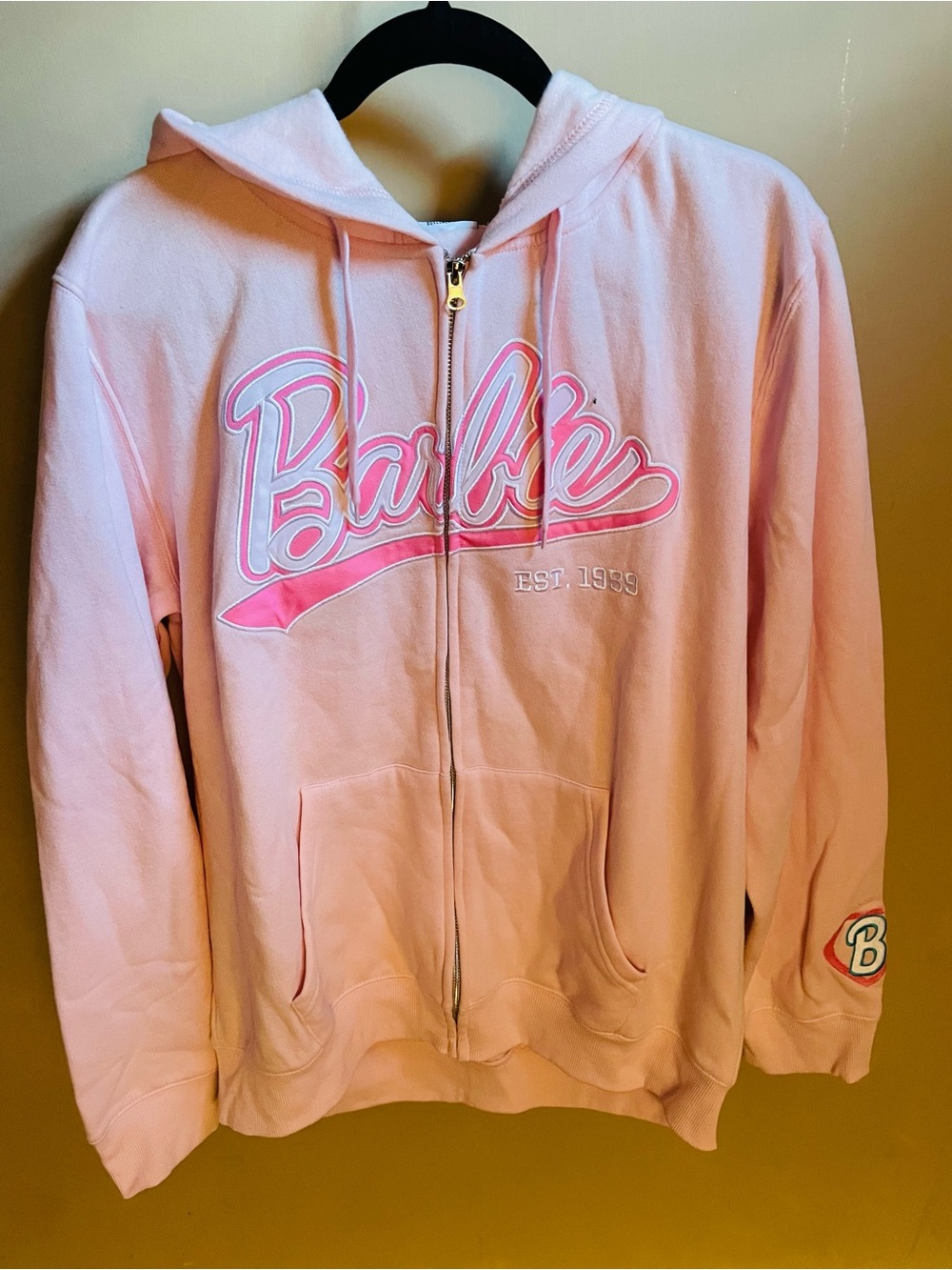 Barbie Pink Zip-Up Hoodie